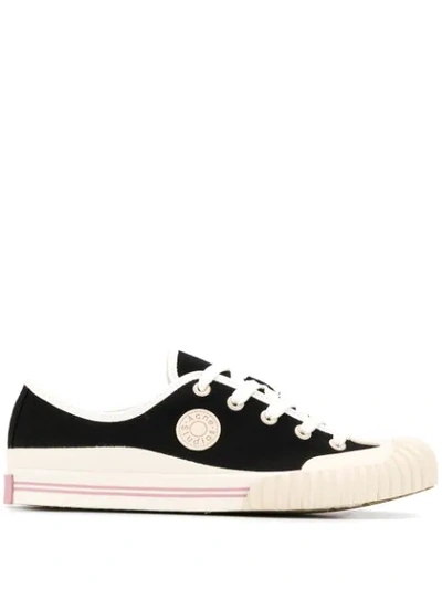 Shop Acne Studios Lace-up Low-top Sneakers In Black