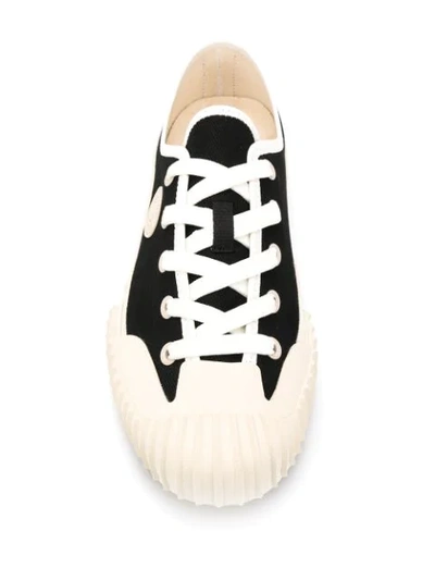 Shop Acne Studios Lace-up Low-top Sneakers In Black