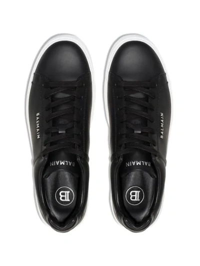 Shop Balmain B Court Sneakers In Black