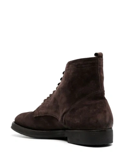 Shop Alberto Fasciani Lace-up Ankle Boots In Brown