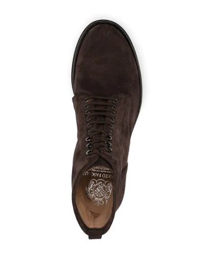 Shop Alberto Fasciani Lace-up Ankle Boots In Brown