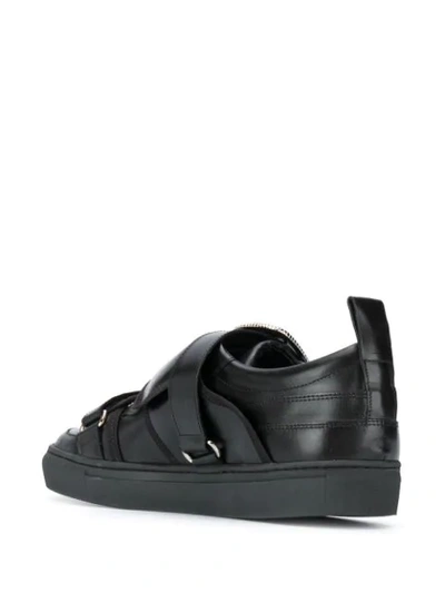 Shop Toga Virilis Double Strap Low Sneakers In Black