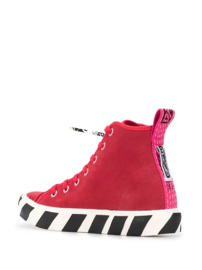 Shop Off-white Arrows High-top Sneakers In Red