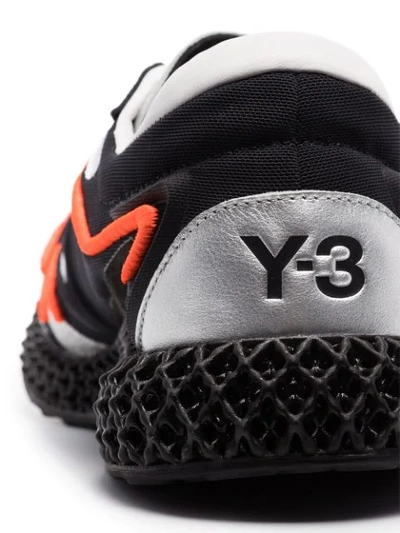 Shop Y-3 4d Runner Sneakers In Black