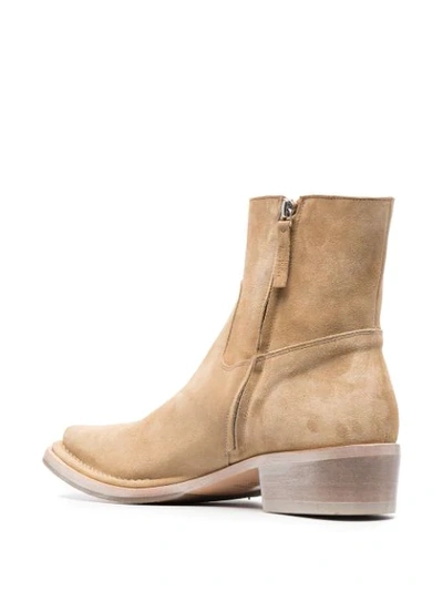 Shop Acne Studios Desert Ankle Boots In Neutrals