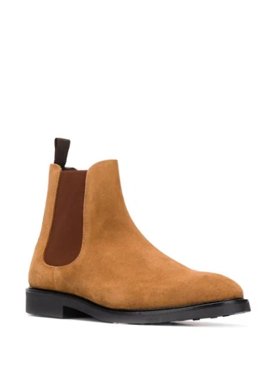 Shop Axel Arigato Two-tone Chelsea Boots In Brown