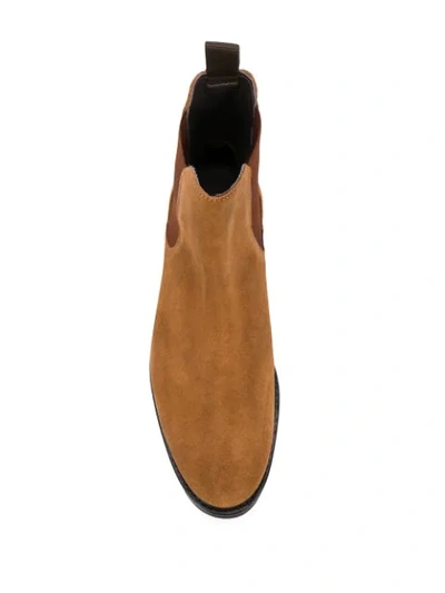 Shop Axel Arigato Two-tone Chelsea Boots In Brown