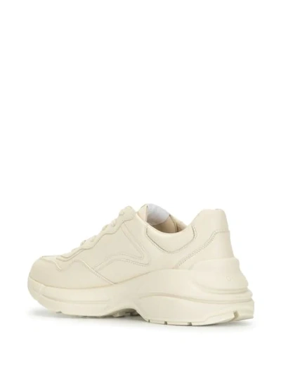 Shop Gucci Rhyton Hawaii Low-top Sneakers In White