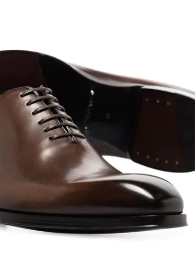 Shop Tom Ford Elken Oxford Shoes In Brown