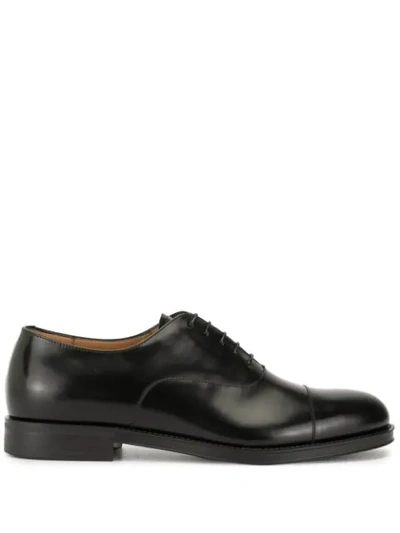 Shop Giorgio Armani Ga Man Laced Shoes In Black