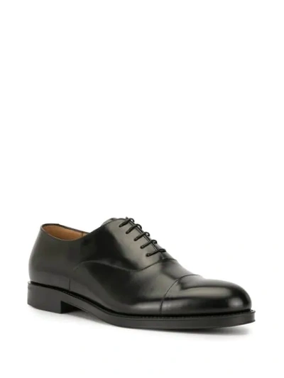 Shop Giorgio Armani Ga Man Laced Shoes In Black