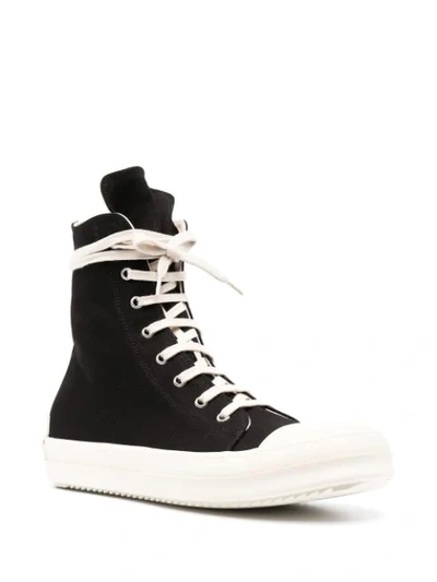 Shop Rick Owens Drkshdw Lace-up Sneakers In Black