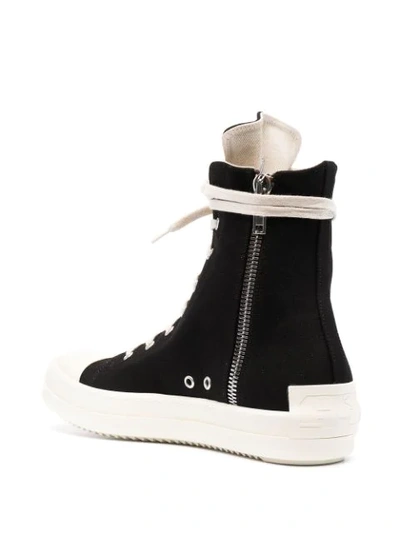 Shop Rick Owens Drkshdw Lace-up Sneakers In Black