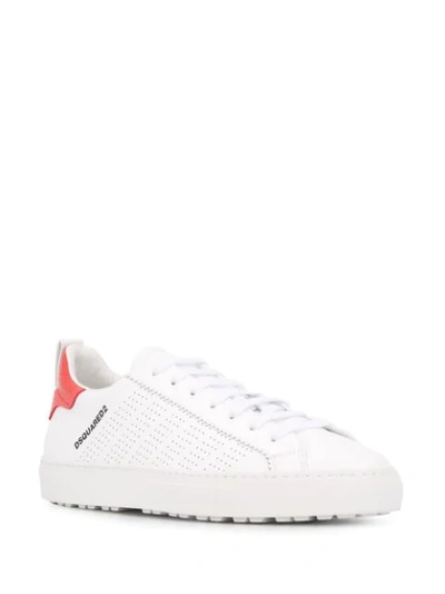 Shop Dsquared2 Lace-up Low-top Sneakers In White