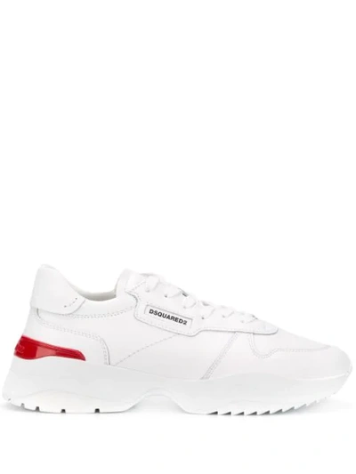 Shop Dsquared2 Chunky Lace-up Sneakers In White