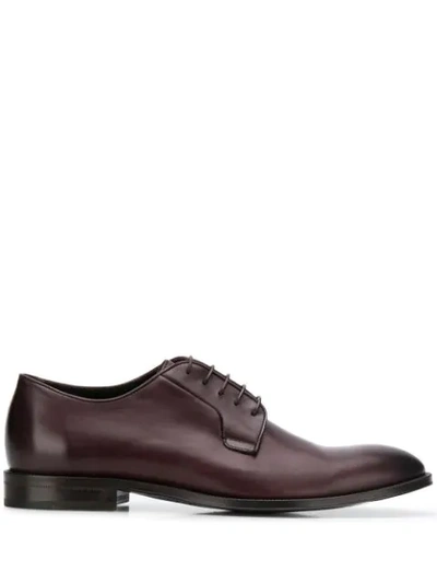 Shop Paul Smith Lace Up Derby Shoes In Red