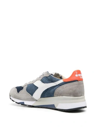 Shop Diadora Panelled Low-top Sneakers In Blue