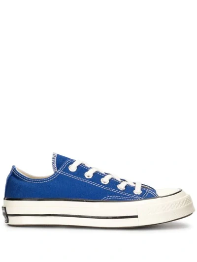 Shop Converse Low Top All-star Sneakers In Blue
