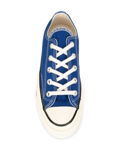 Shop Converse Low Top All-star Sneakers In Blue