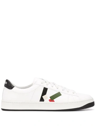 Shop Kenzo Kourt K Low-top Sneakers In White