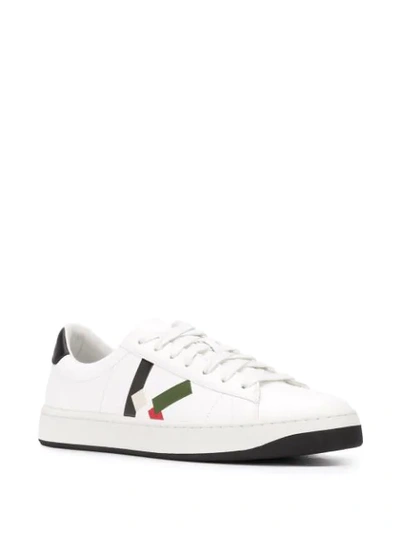 Shop Kenzo Kourt K Low-top Sneakers In White