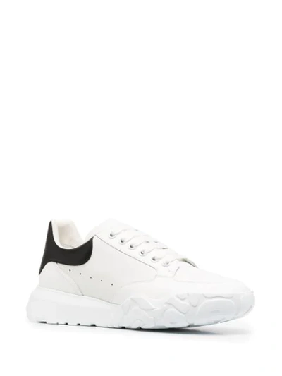 Shop Alexander Mcqueen Court Lace-up Sneakers In White