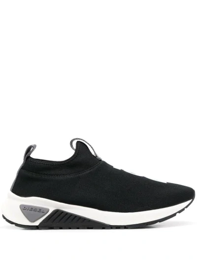 Shop Diesel S-kb Sl Ii Sock Sneakers In Black