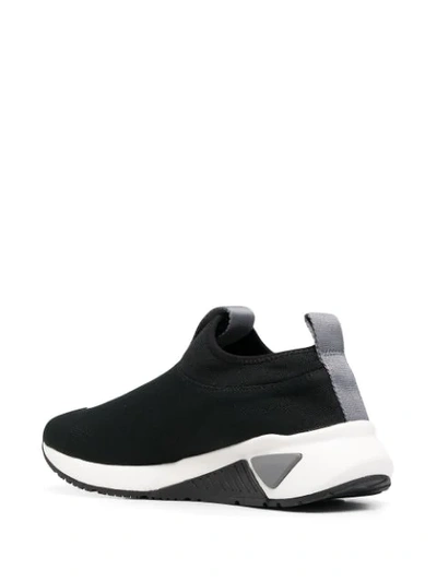 Shop Diesel S-kb Sl Ii Sock Sneakers In Black