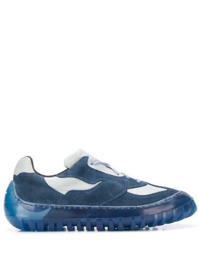PANELLED CLEAR-SOLE SNEAKERS