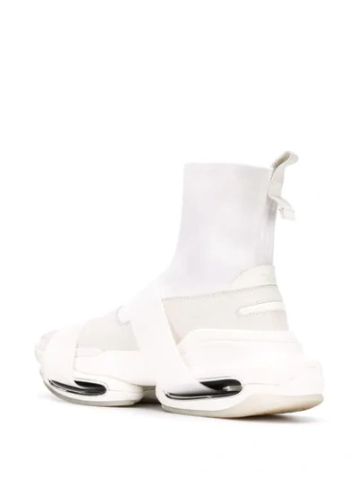 Shop Balmain Bbold High-top Sneakers In White