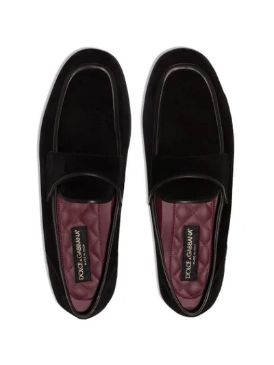 Shop Dolce & Gabbana Erice Loafers In Black