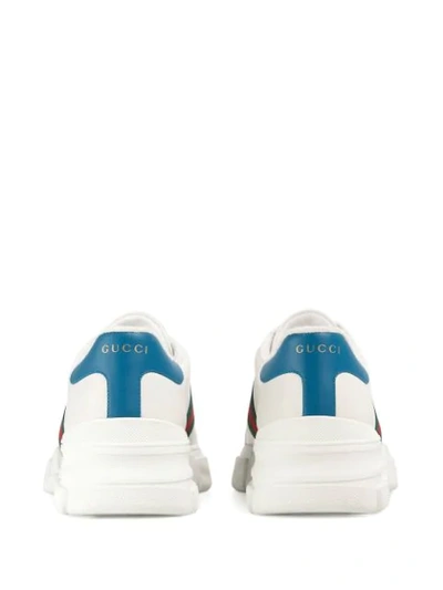 Shop Gucci Web Low-top Sneakers In White