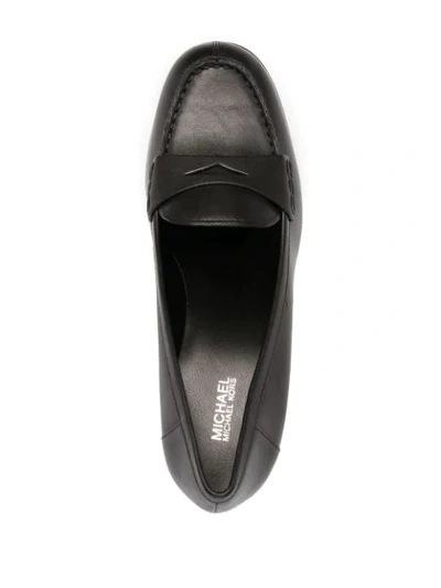 Shop Michael Michael Kors High-heel Loafer Pumps In Black