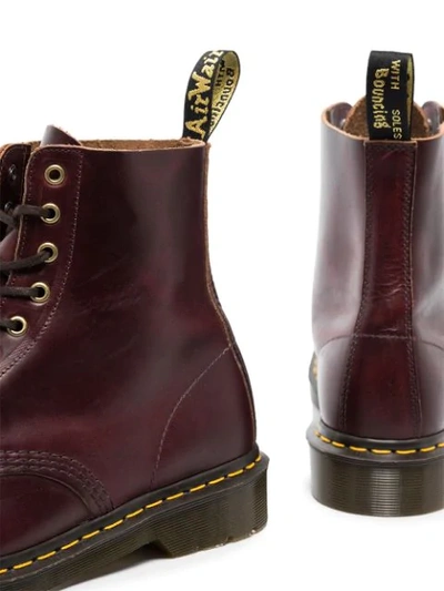 Shop Dr. Martens' 1460 Vintage Lace Up Boots In Red