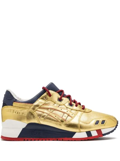 Shop Asics Gel-lyte 3 Sneakers In Gold