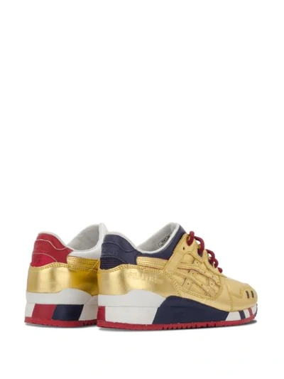 Shop Asics Gel-lyte 3 Sneakers In Gold