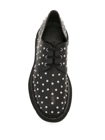 Shop Alexander Mcqueen Studded Derby Shoes In Black