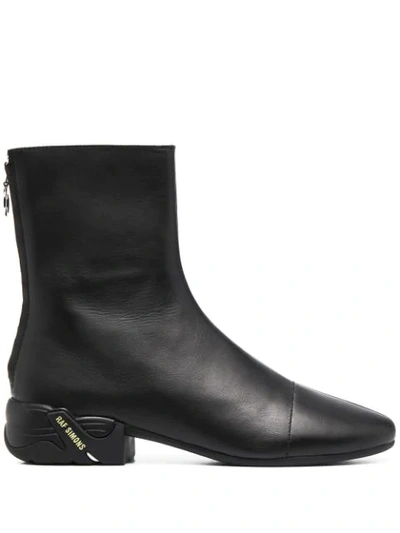 Shop Raf Simons Solaris-2 Ankle Boots In Black