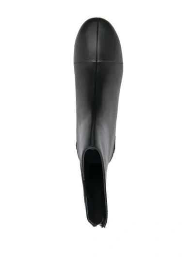 Raf Simons Black Solaris-2 Zip-up Boots In Black