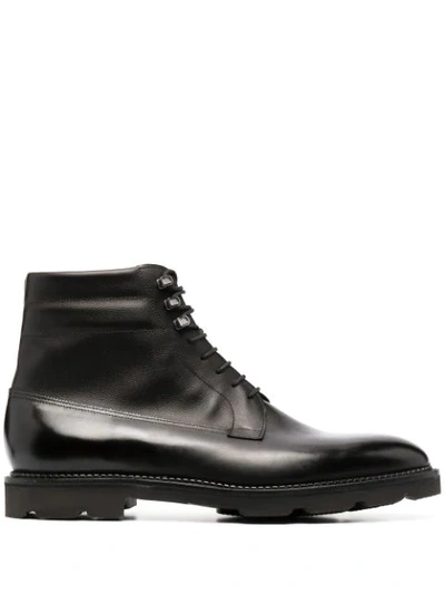 Shop John Lobb Alder Lace-up Boots In Black