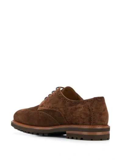 Shop Brunello Cucinelli 'casual Imperiale' Derby Shoes In Brown
