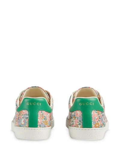 Shop Gucci X Liberty Low-top Sneakers In Multicolour