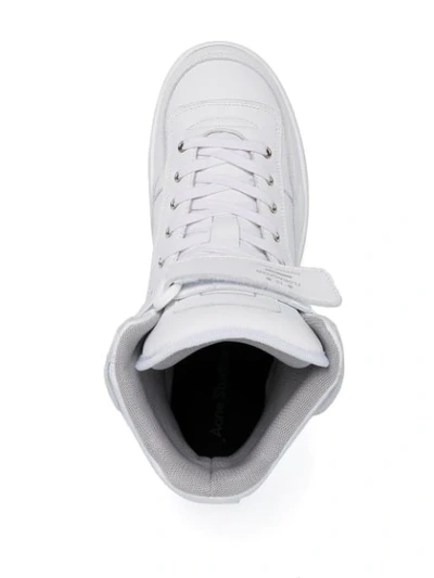 Shop Acne Studios Babila High-top Sneakers In White