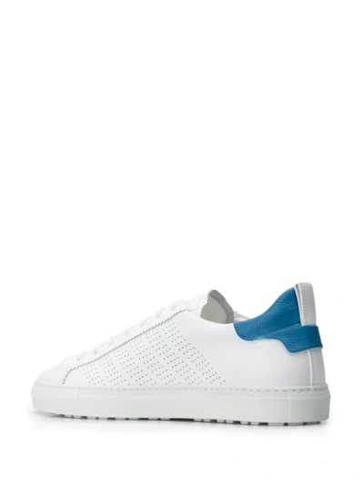 Shop Dsquared2 Perforated Low-top Sneakers In White