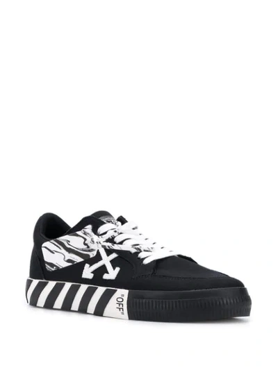 Shop Off-white Logo-patch Low-top Sneakers In Black