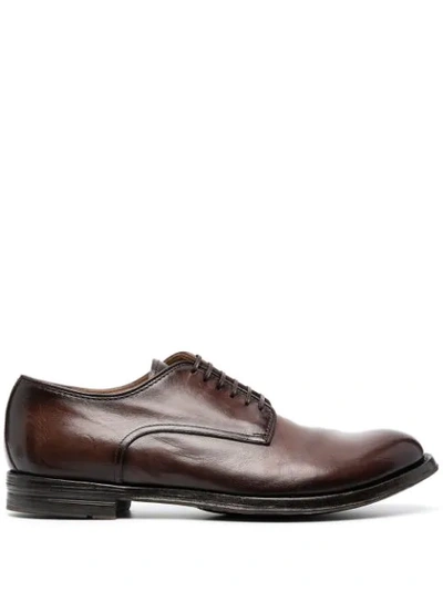 Shop Officine Creative Anatomia Derby Shoes In Brown