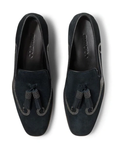Shop Jimmy Choo Foxley Slippers In Black