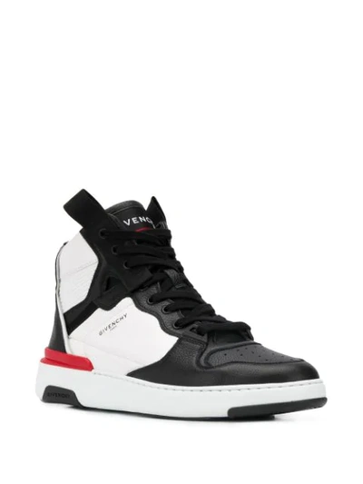 Shop Givenchy Panelled Wings High-top Sneakers In Black