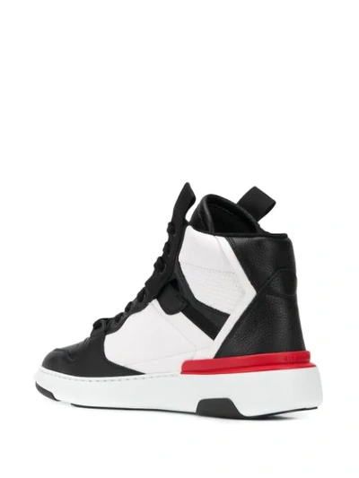 Shop Givenchy Panelled Wings High-top Sneakers In Black