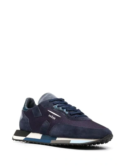 Shop Ghoud Panelled Low-top Sneakers In Blue